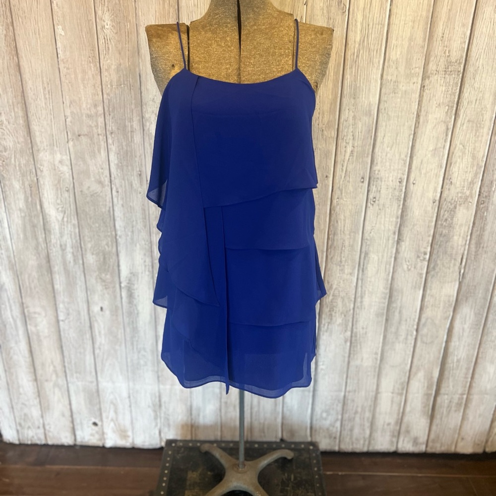 Greylin Elegant Blue Layered Dress